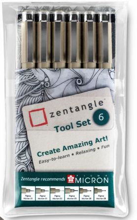 Zentangle Pennen Set 6 delig |